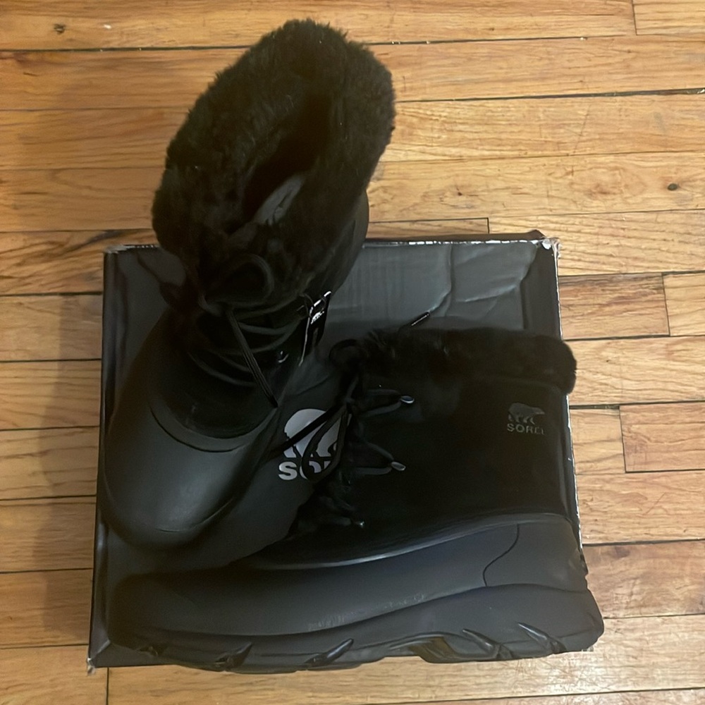 Sorel Black Snow Boots